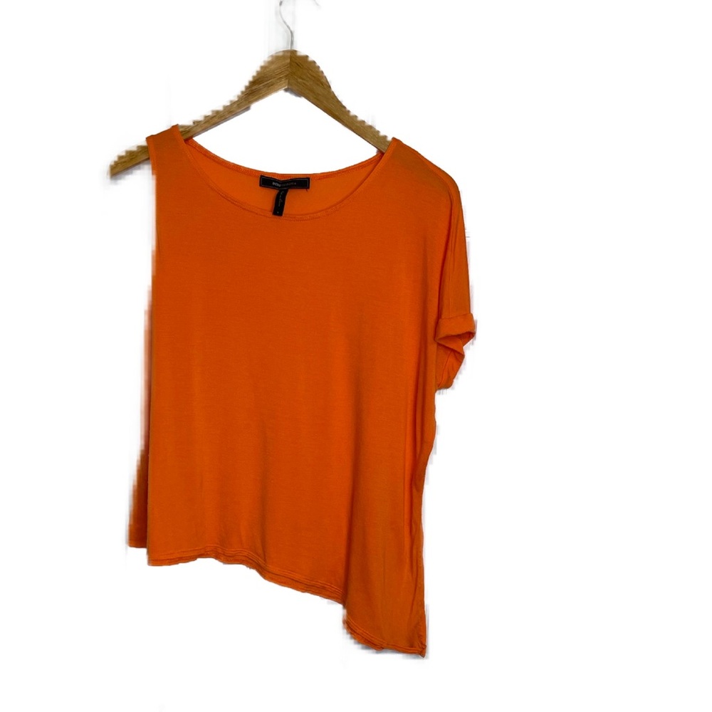 Orange BCBG Asymmetrical Tee